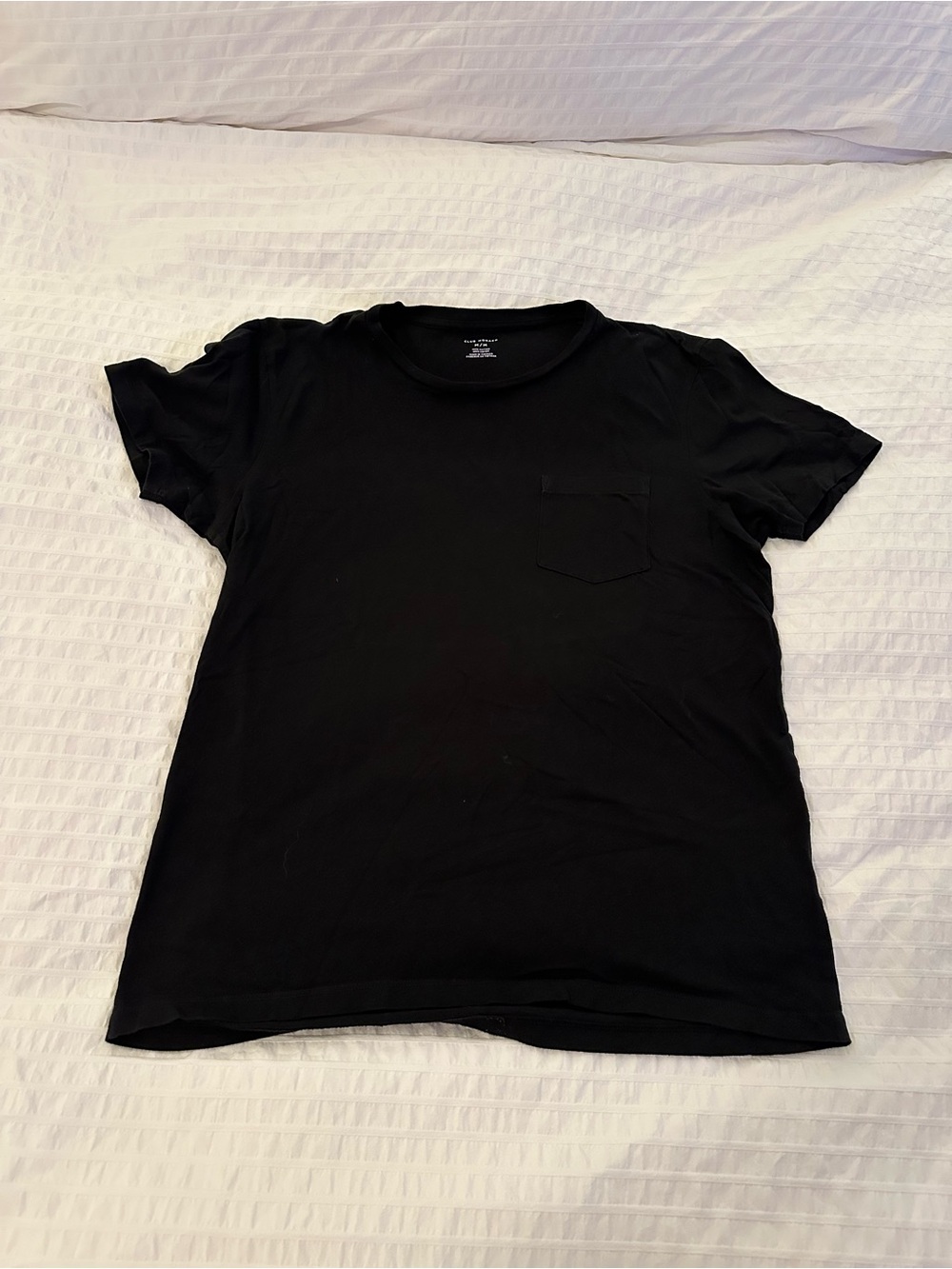 Club Monaco Men's Black Short‑Sleeve Pocket Tee x2